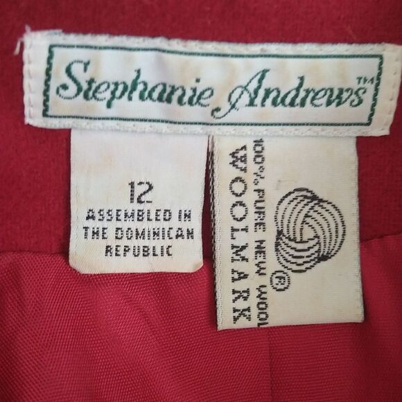 Vintage Blood Red Blazer - Picture 9 of 9